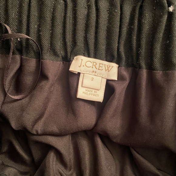 Madewell J Crew Factory Black Linen Blend “City” Skirt Paperbag Waist Officewear - Picture 6 of 9